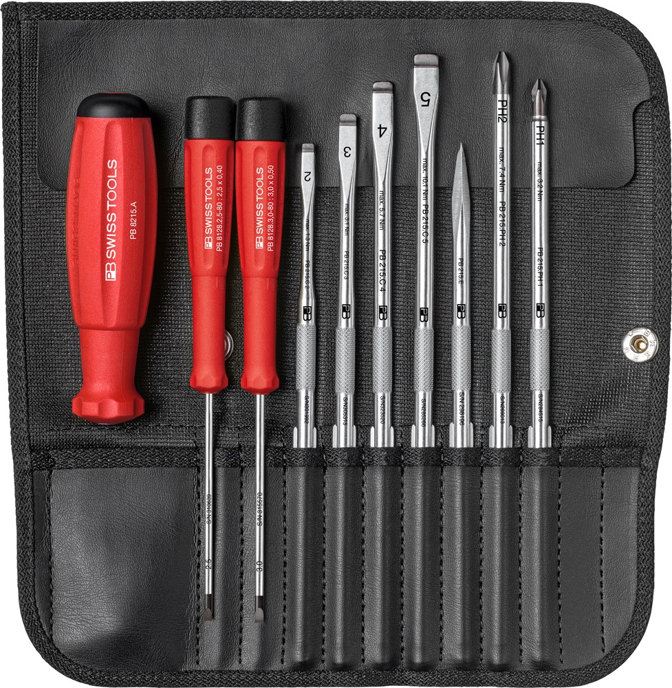 Afbeelding voor SwissGrip wisselklingen set in roletui 15 Rolltaschen