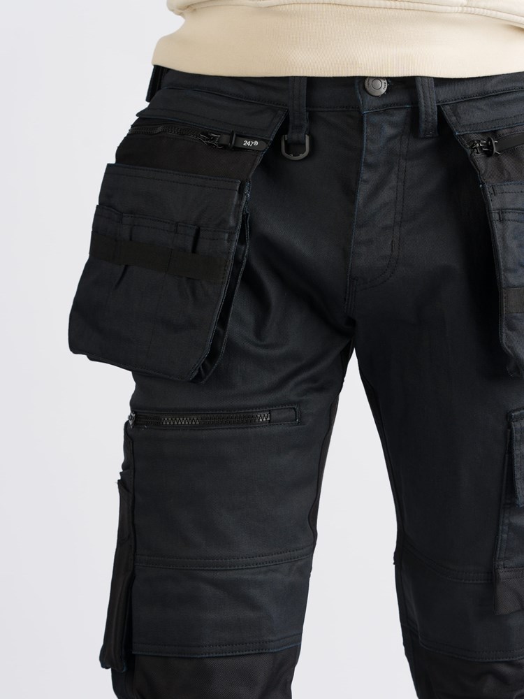 247Jeans Bull Workwear W41 N609W41006 Dark blue denim coated 4.jpg