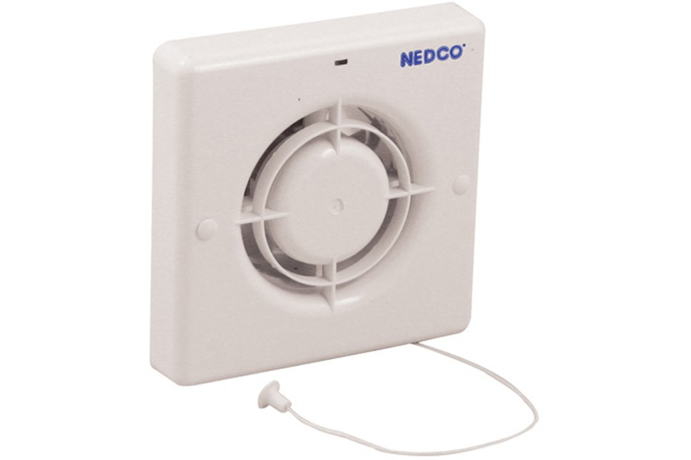 NEDCO Badkamer/Toiletventilator CR 100 TP  WIT