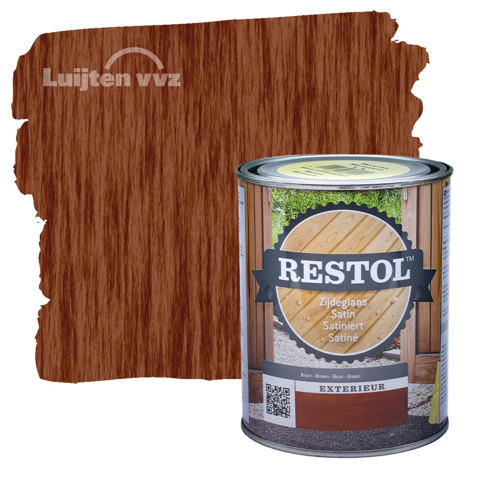 Restol Houtolie Zijdeglans Bruin (1)
