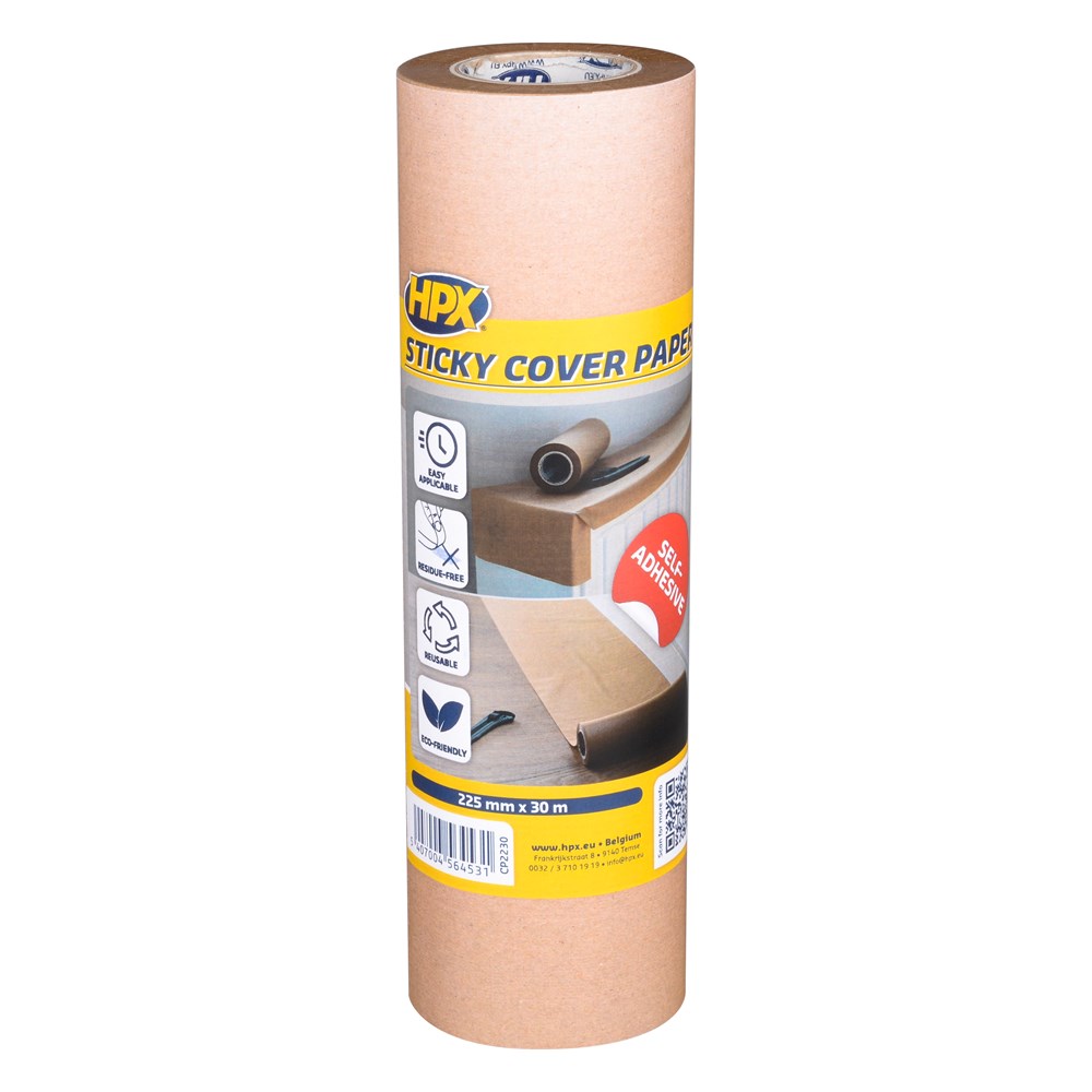 HPX sticky cover zelfklevend afdekpapier rol 30 meter (2)