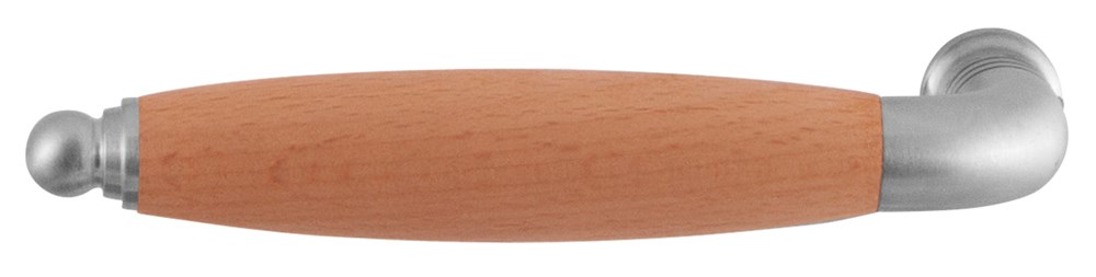 RVS geborsteld, Beuken, Grijs, RVS, Nee, 62 mm, 16 mm, 147 mm, Ika XL, Beide, stuk, Jaren 30, N.v.t. GPF434101200.png