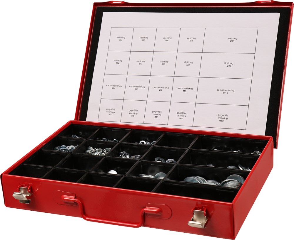 assortimentskoffer metaal rood kelfort-3 assortimentskoffer metaal rood kelfort-3