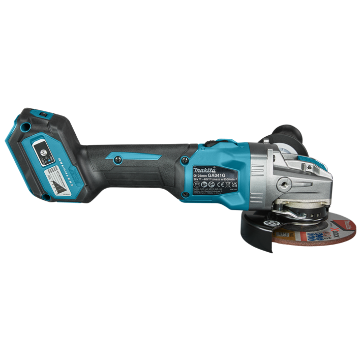 Afbeelding Makita 40 v max haakse slijper 125 mm x-lock GA041GZ