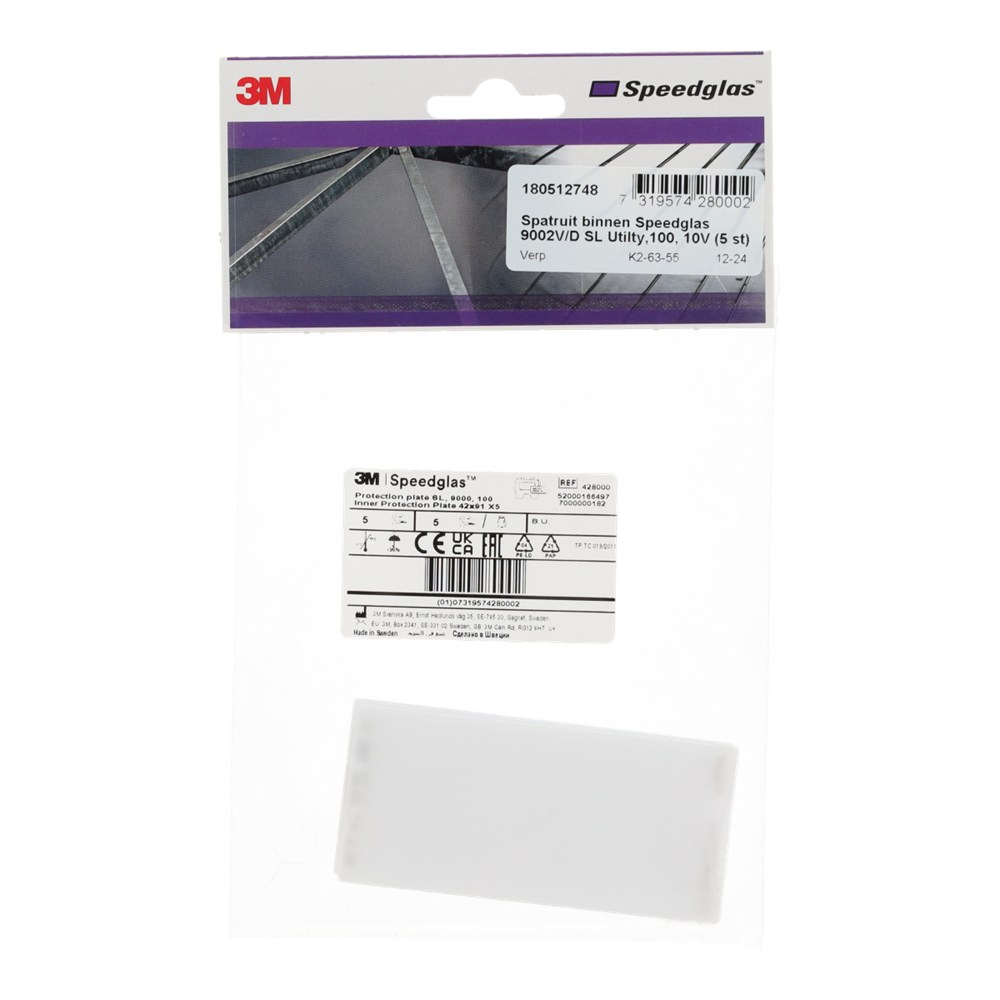 Afbeelding voor Spatruit binnen Lashelm Speedglas 9002V/D SL,Utilty,100, 10V, verp. per 5