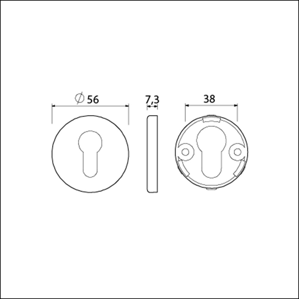 KLIK ROZET ROND PC ZWART KLIK ROZET ROND PC ZWART
