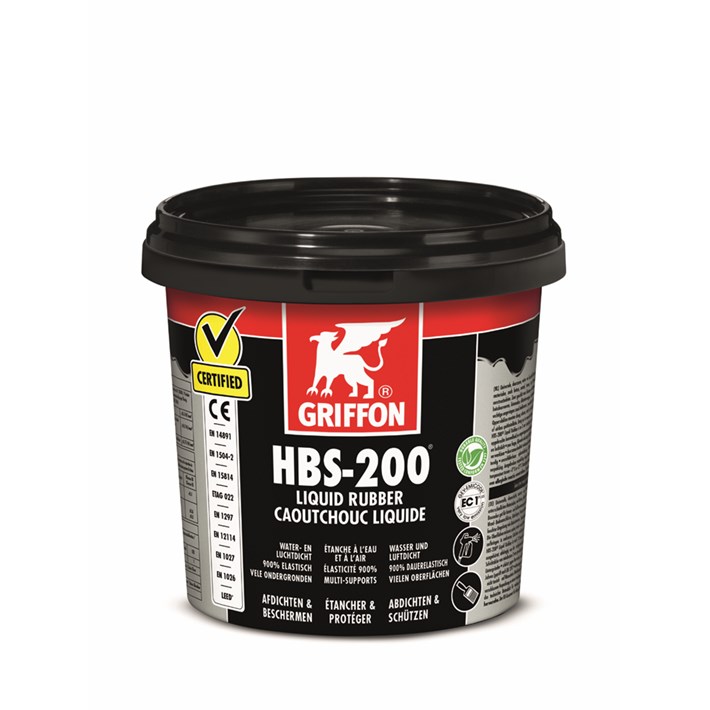 GRIFFON HBS-200 LIQUID RUBBER POT 1L*6 L221