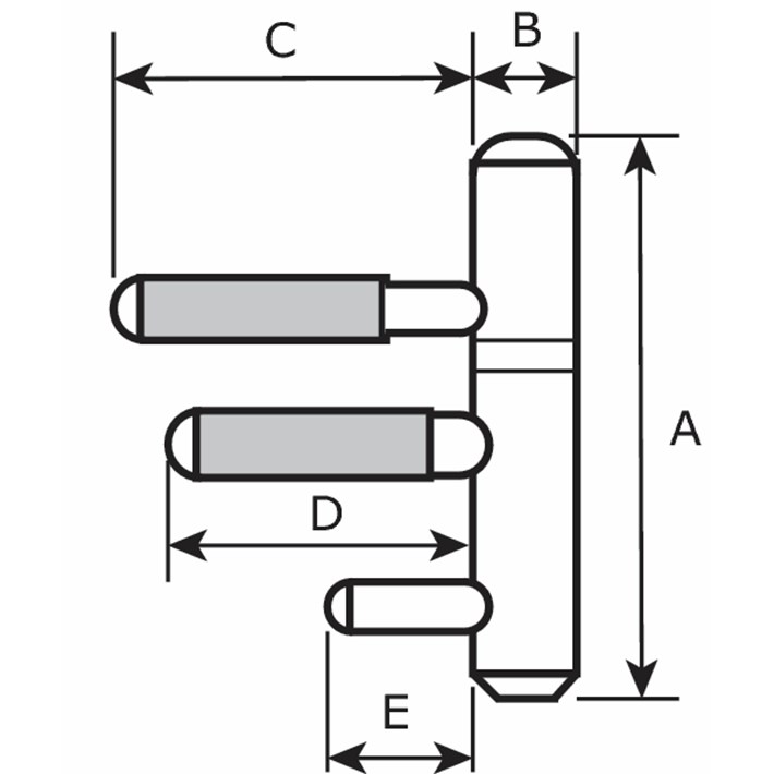 Lijntekening DX inboorpaumelle