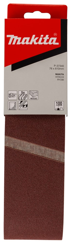 Misschien garen onze Makita P-37340 Schuurband K100610x76 rood Velcro | Van Haaren Technische  Groothandel