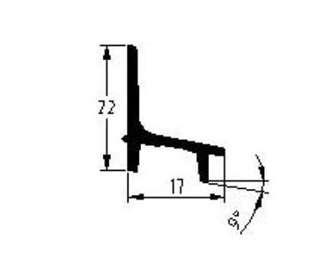Beglazingsprofiel buitenbeglazing, aluminium