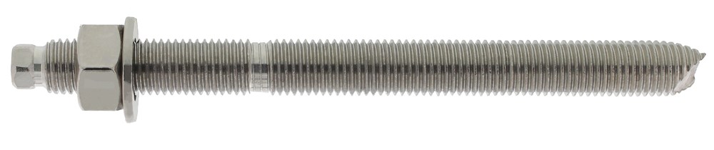 Afbeelding voor Draadstang+buitenas rvs 12x160