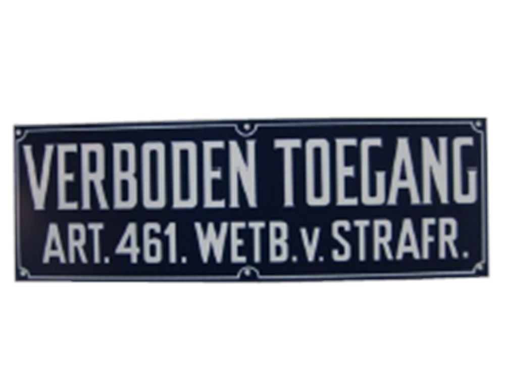 Afbeelding voor Verbodsborden, kunststof