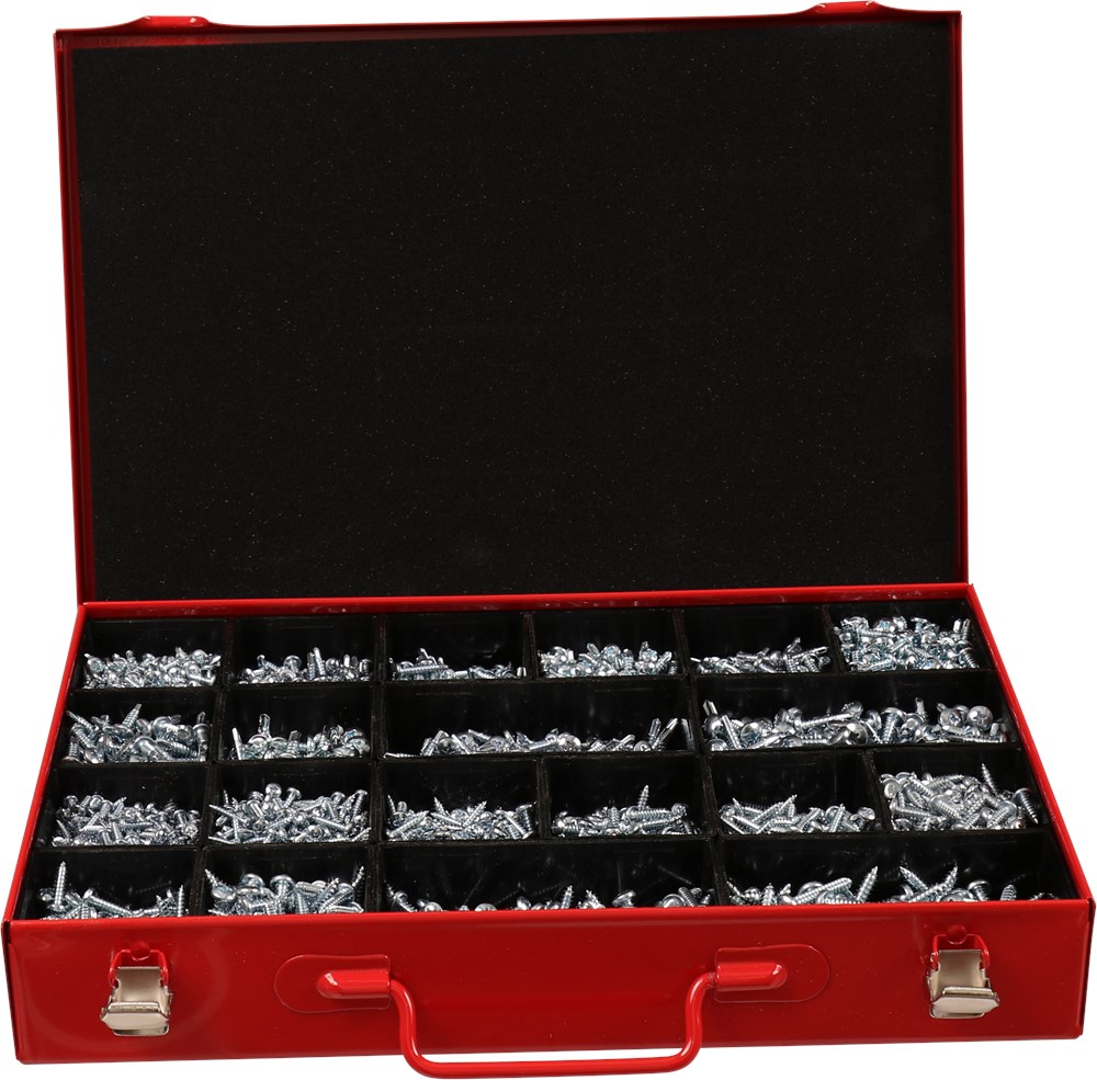 assortimentskoffer metaal rood kelfort-3 assortimentskoffer metaal rood kelfort-3