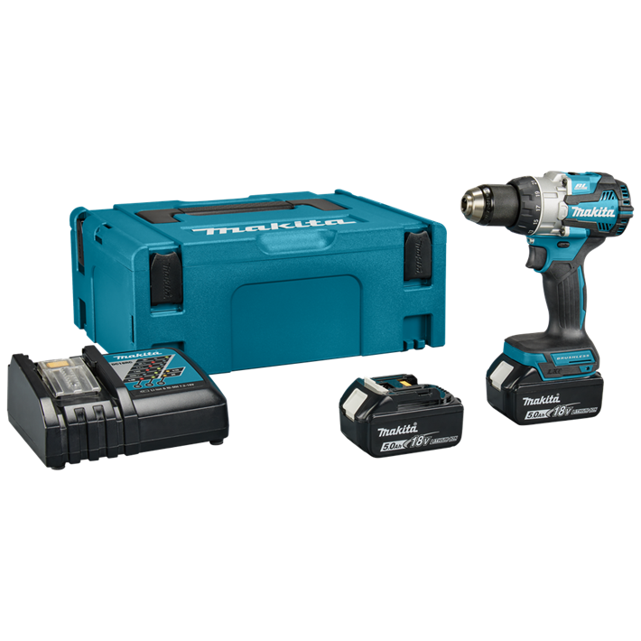 Afbeelding Makita 18 v klopboor-/schroefmachine DHP489RTJ
