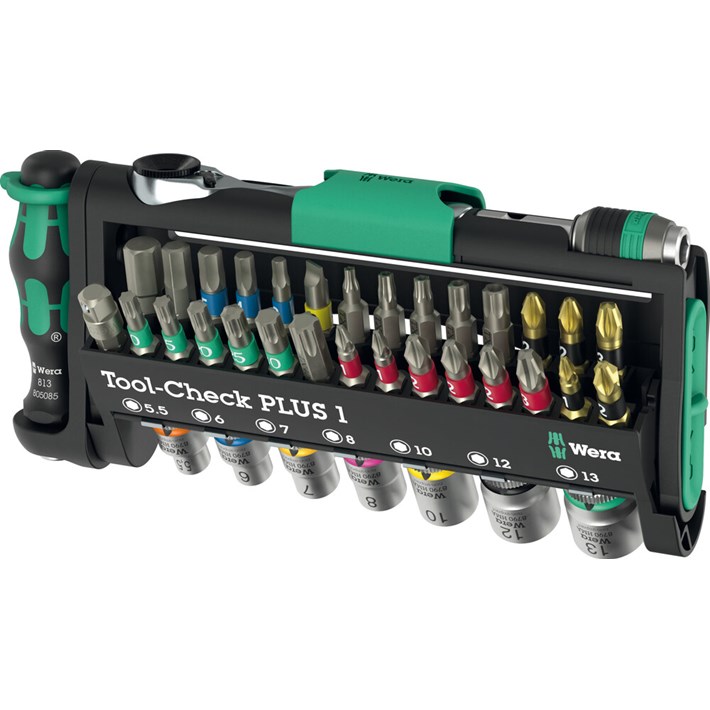 Afbeelding Wera dopsleutelset 1/4" inclusief bits Tool-Check