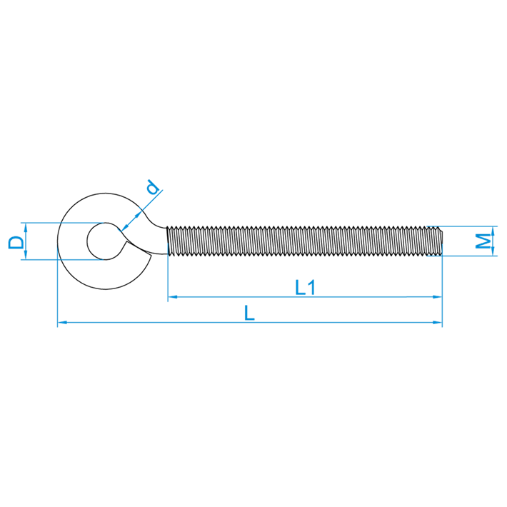 Draadspanners met moer tekening | Wire strainer with nut drawing | Drahtspanner mit Mutter Zeichnung | Tendeurs avec ecrou plan