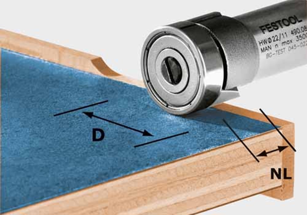 Afbeelding voor Kantenfrees HW HW/KLS D22/8-OFK