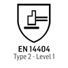 EN 14404 type 2 level 1