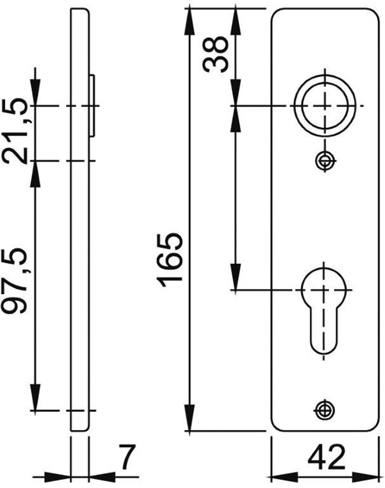 kortschild aluminium f1 hoppe-2 kortschild aluminium f1 hoppe-2