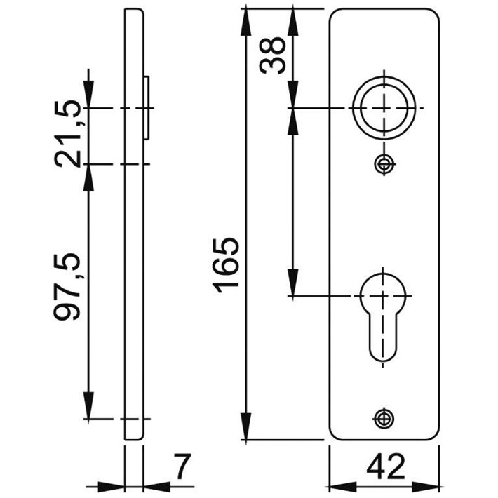Afbeelding HOPPE kortschild 202KP
