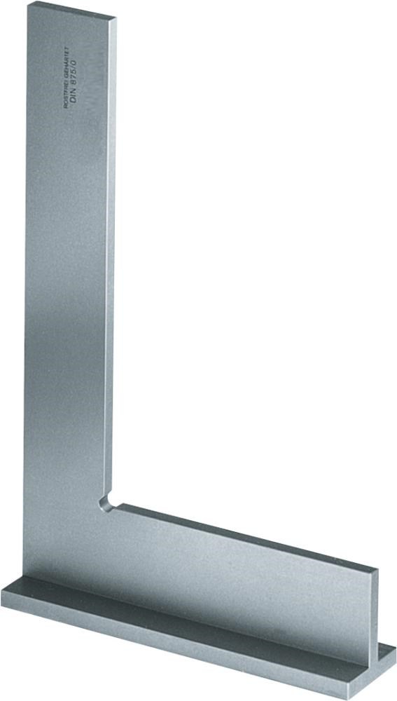 Werkplaatswinkelhaak met aanslag INOX gehard D875/00 200x130mm