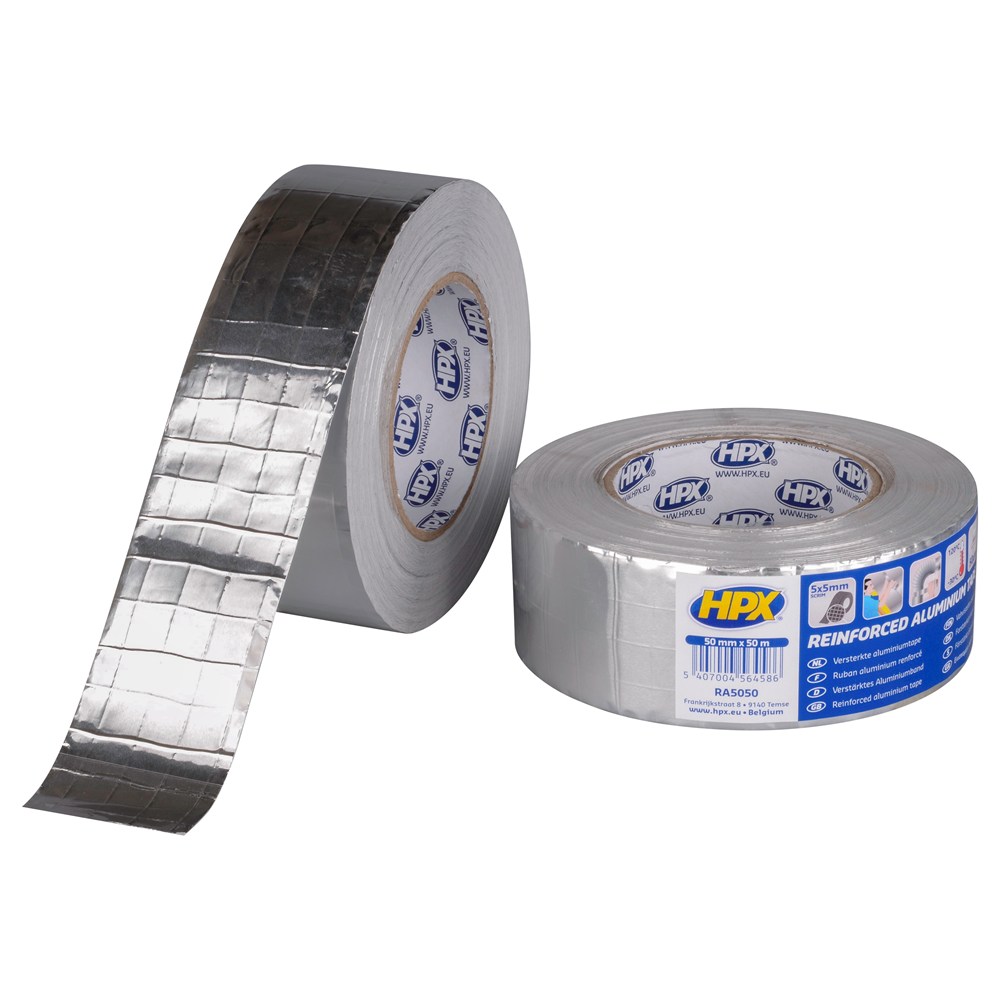 HPX versterkte aluminium tape 50mm rol 50 meter (1)
