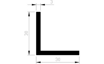 776242070 Hoekprofiel, aluminium 776242070 Hoekprofiel, aluminium