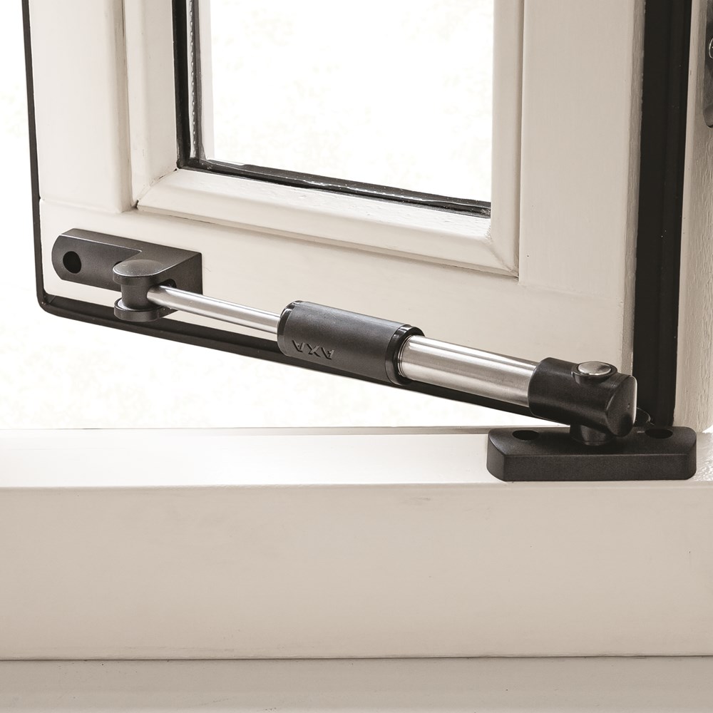 telescoop uitzetter rvs/zwart axa-4 telescoop uitzetter rvs/zwart axa-4