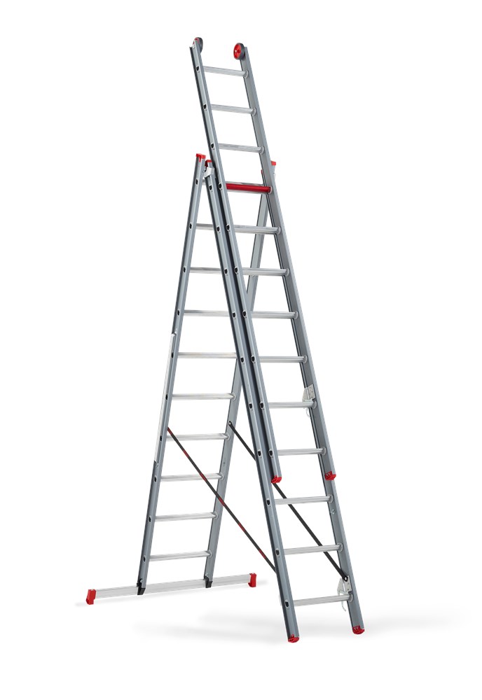 Afbeelding voor Aluminium ladder (gecoat) - 3-delig reform Atlantis