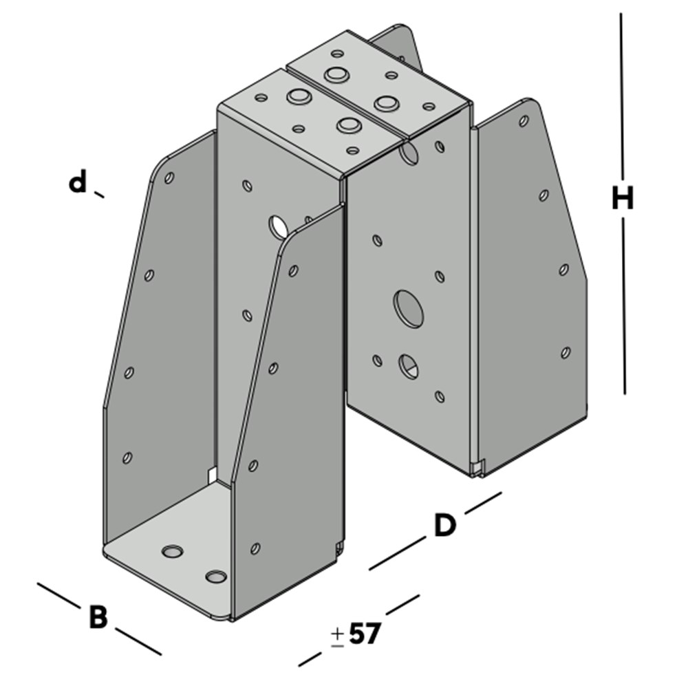 balkdrager gbs dubbel sv-3 balkdrager gbs dubbel sv-3