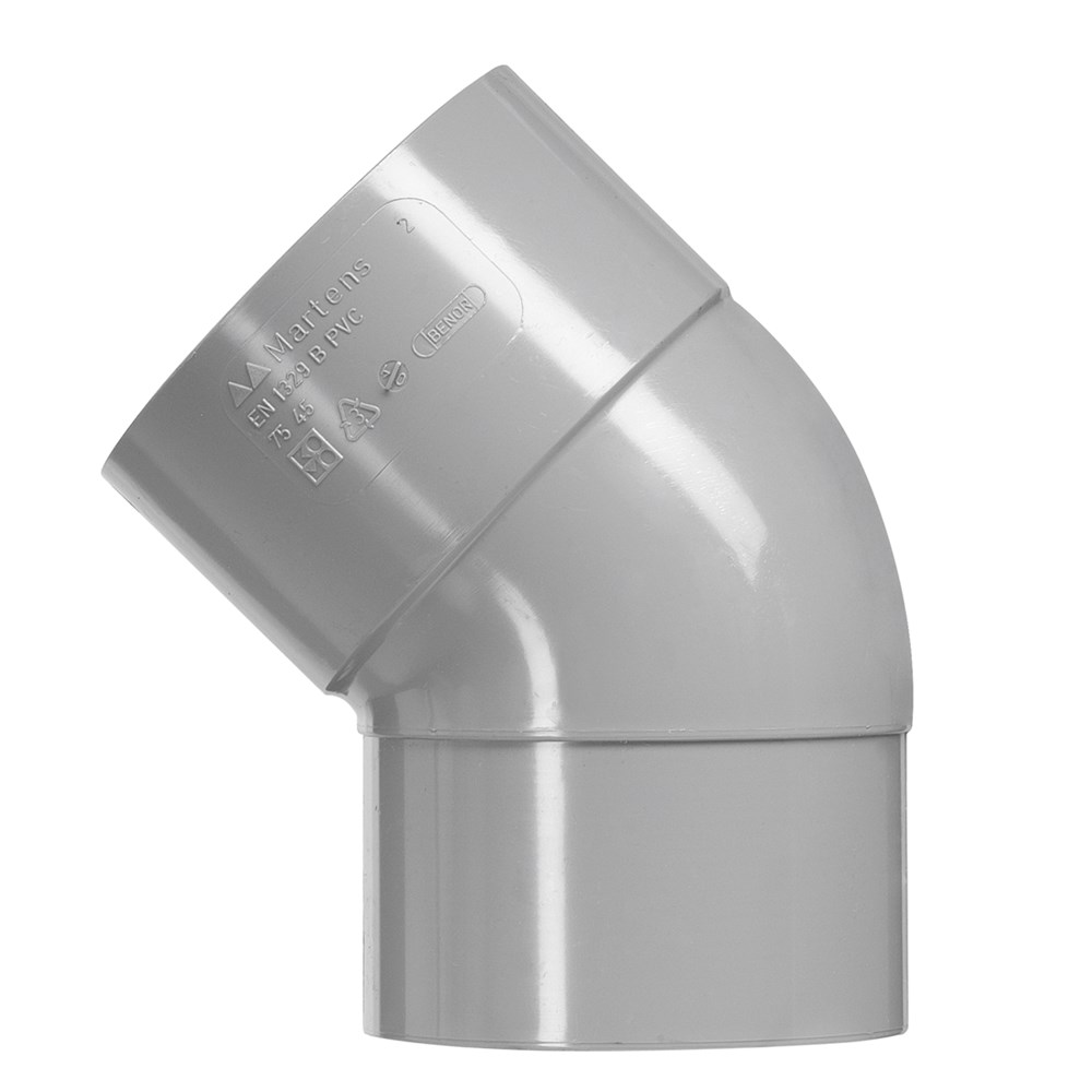 bocht pvc grijs rwa-2 bocht pvc grijs rwa-2