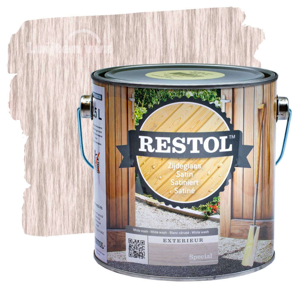 Restol Houtolie Zijdeglans White Wash (2)