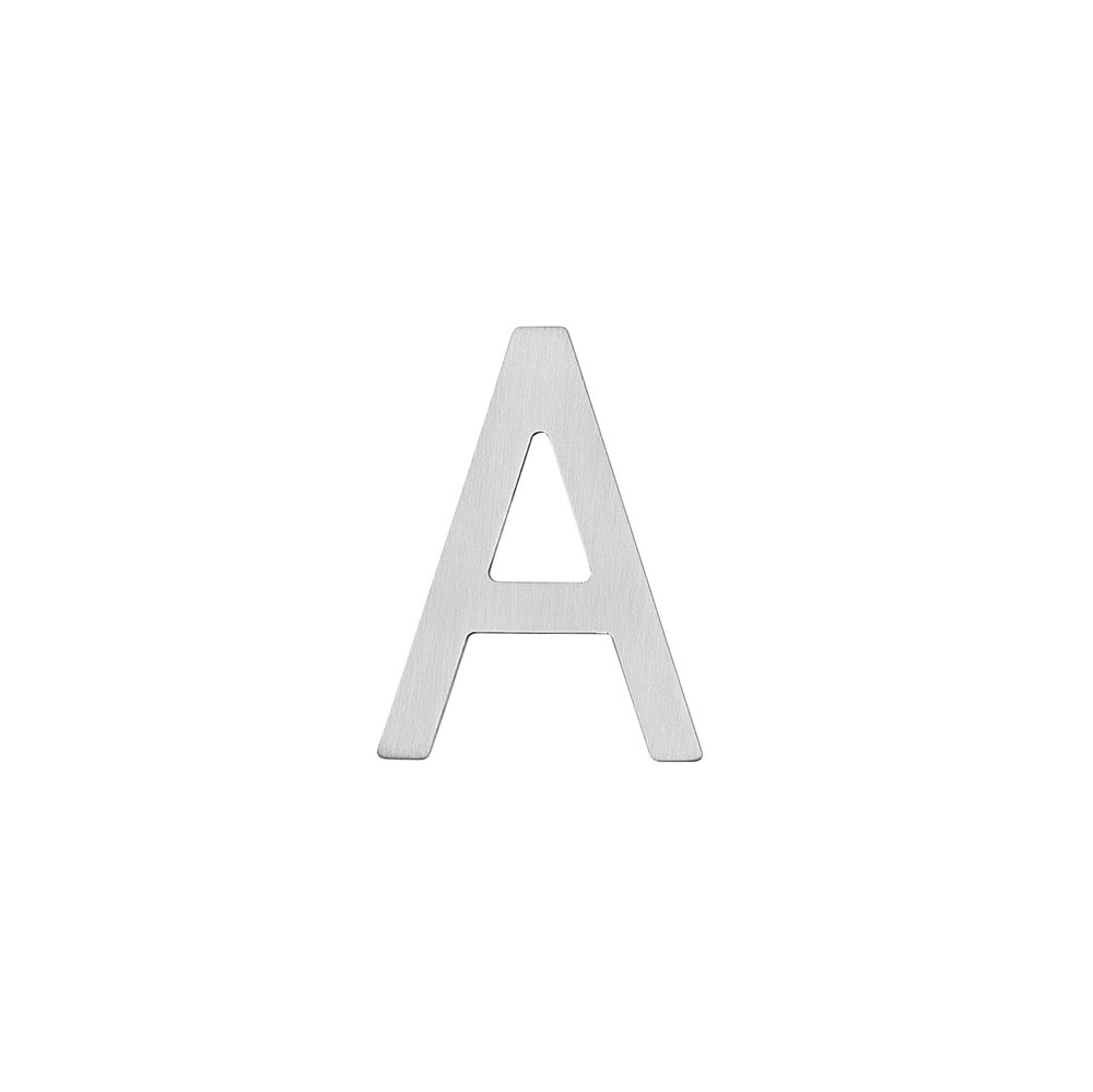 HUISLETTER A 100MM RVS