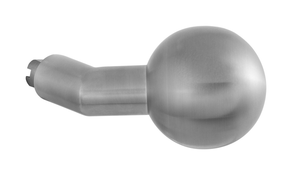 Afbeelding voor Knop kogel verkropt 55x16mm (RVS matgeborsteld incl. wisselstift)