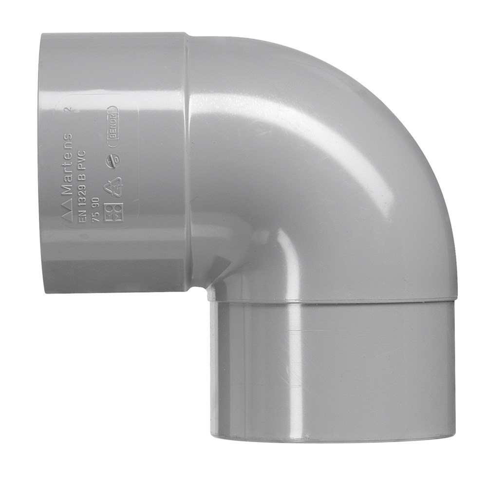 bocht pvc grijs rwa-2 bocht pvc grijs rwa-2