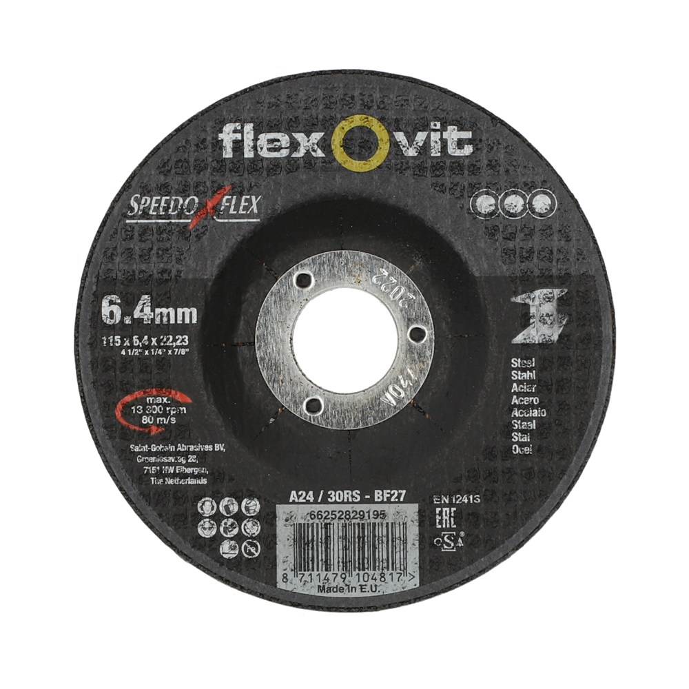 AFBRAAMSCHIJF SPEEDOFLEX A24/30RS 115X6,4X22,2MM