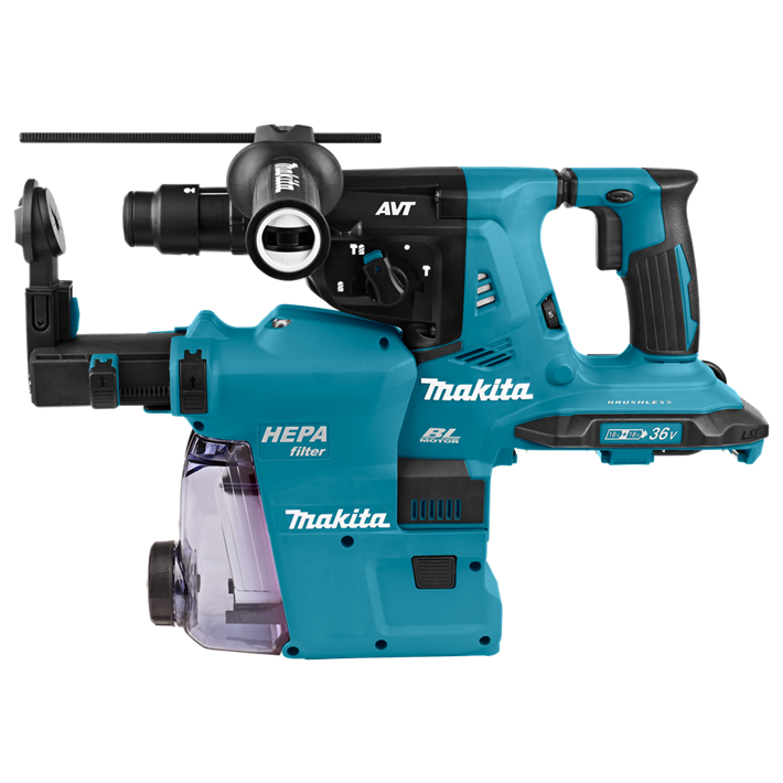 Afbeelding Makita 2x18 v combihamer DHR281ZWJ