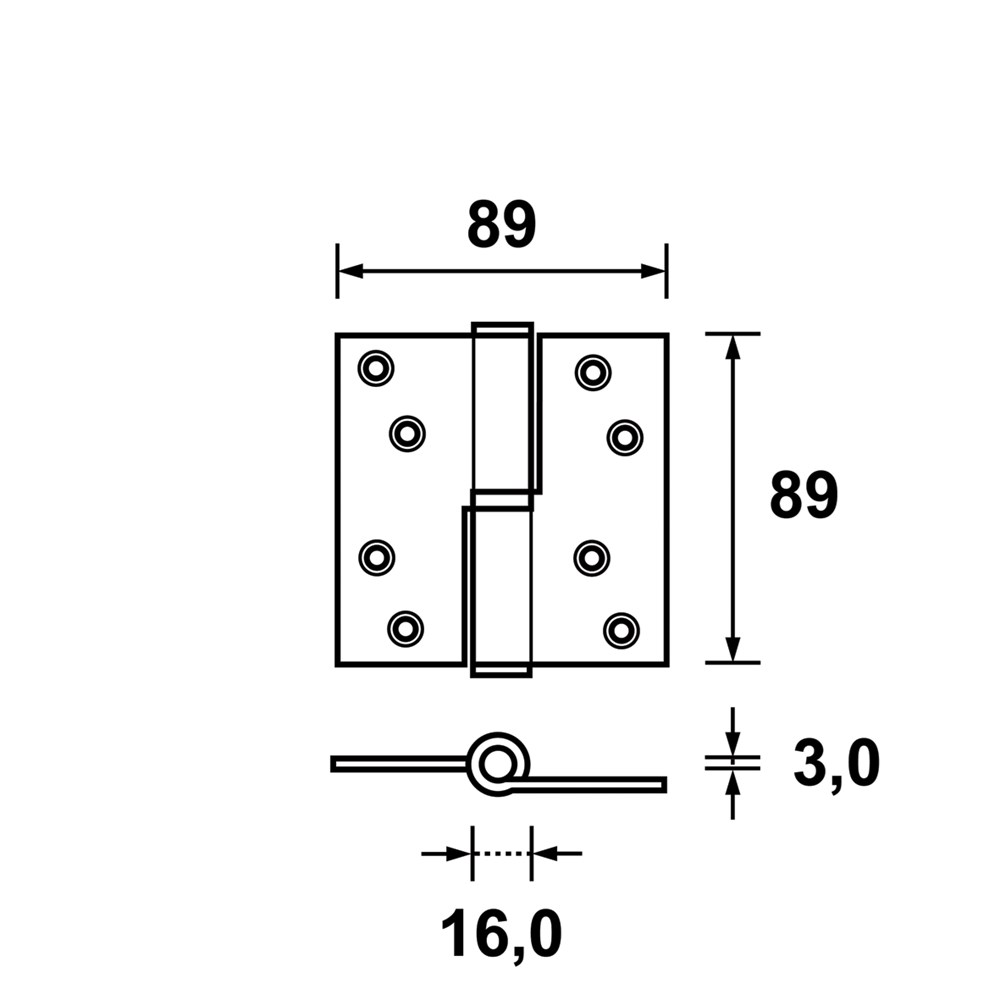 kogelstiftpaumelle rvs gestraald axa-3 kogelstiftpaumelle rvs gestraald axa-3
