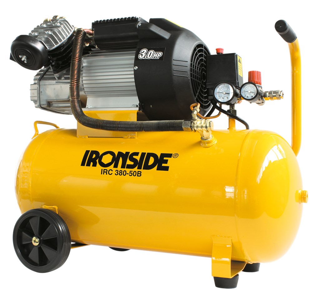 IRONSIDE Mobiele compressor met aandrijving Tankinhoud 50 Liter 380L/Min IJzerhandel B.V.