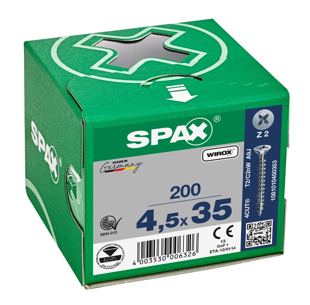 spaanplaatschroef wirox spax-4 spaanplaatschroef wirox spax-4