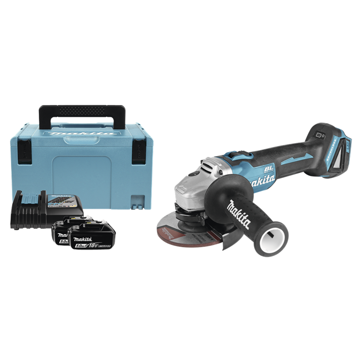 Afbeelding Makita 18 v haakse slijper 125 mm DGA504RTJ