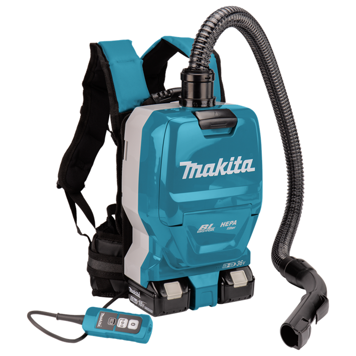 Afbeelding Makita 2x18 v rugstofzuiger voor schoonmaak DVC261TX22