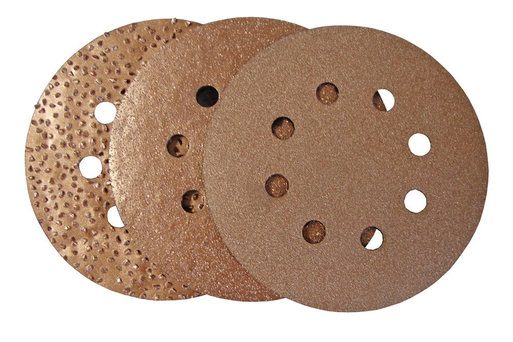 Carbide schuurplaat 125mm 8H velcro (1)