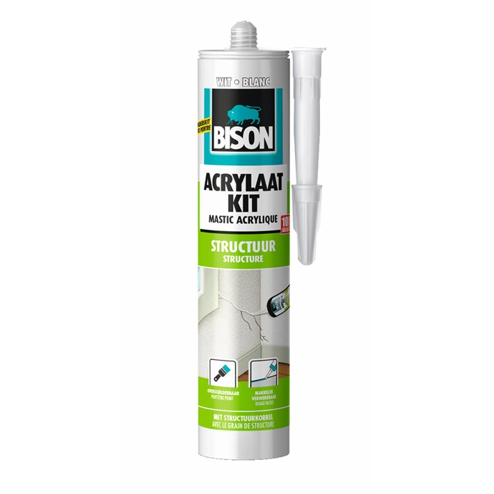 1491136 Bison Acrylic Sealant Structure White Cartridge 300ml NL/FR