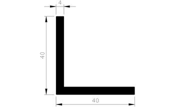 776242149 Hoekprofiel, aluminium 776242149 Hoekprofiel, aluminium