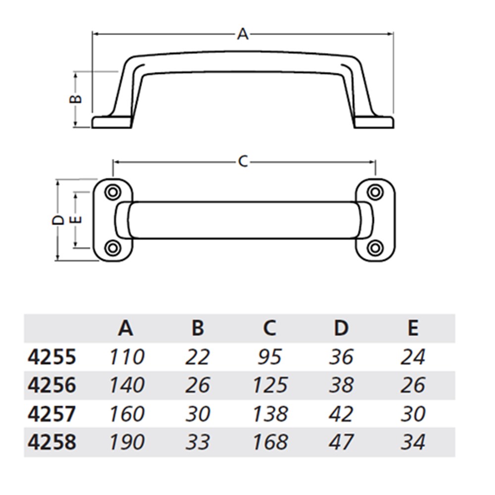 handgreep aluminium f1 hermeta-4 handgreep aluminium f1 hermeta-4