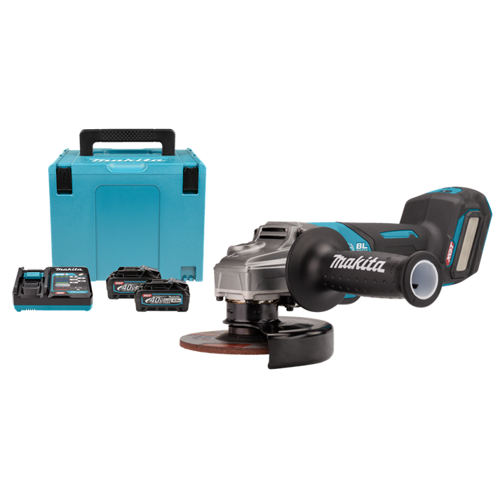 Afbeelding Makita 40 v max haakse slijper 125 mm GA029GM201