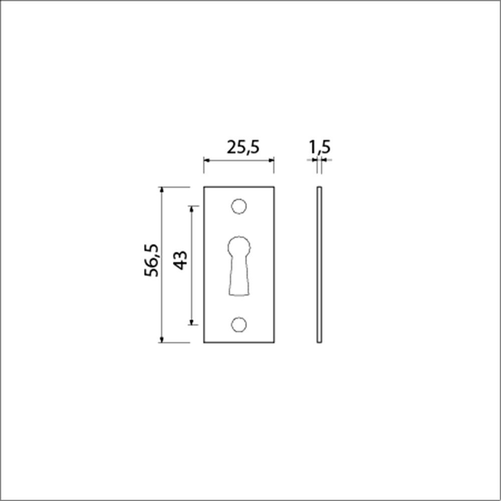 sleutelgatplaat aluminium f1 ami-2 sleutelgatplaat aluminium f1 ami-2