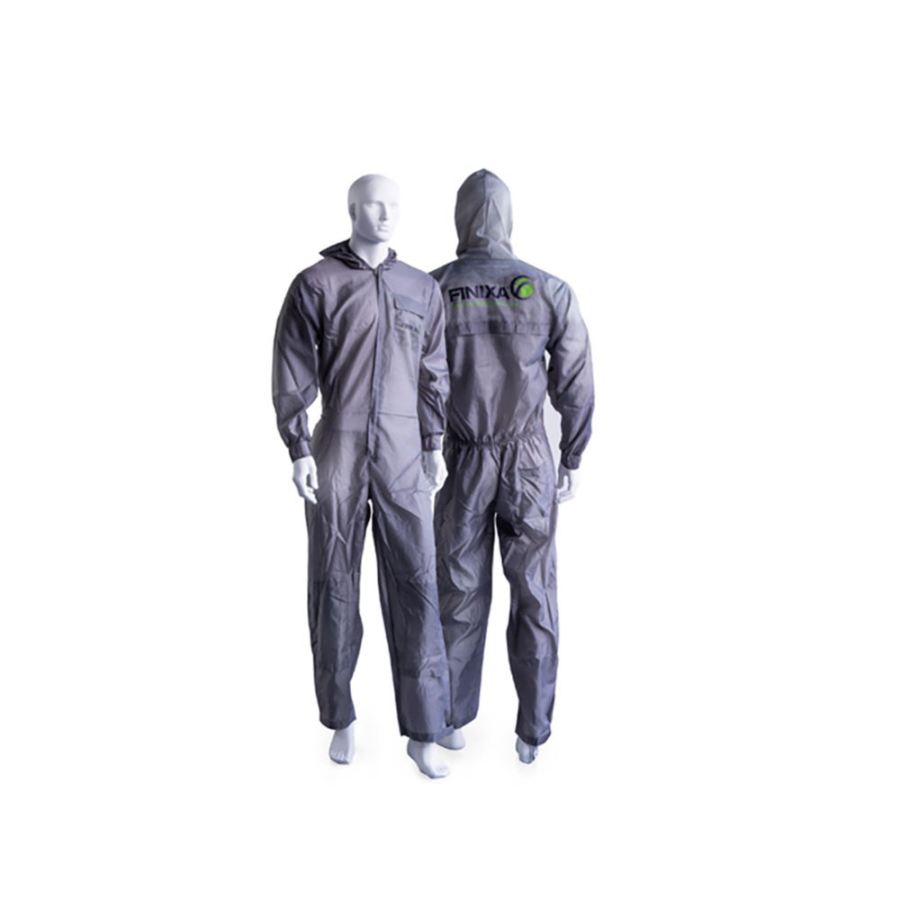 FINIXA POLYESTER SPUITOVERALL GRIJS MAAT M (1)