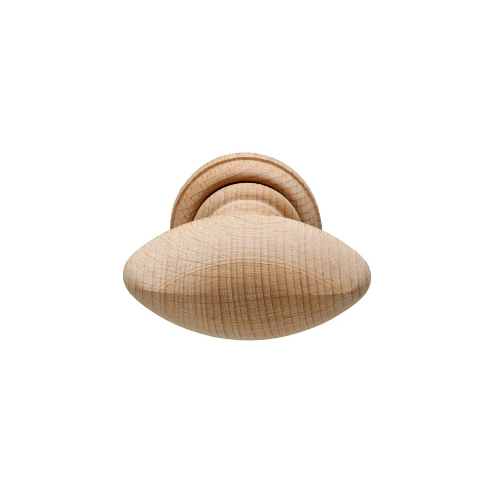 Knopkruk op rozet, hout